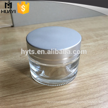 Frasco de vidrio esmerilado de 50 ml con tapa para el cuidado de la piel